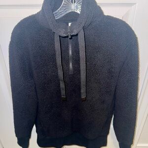 Athleta Women's Black Fleece Zip-Up Jacket